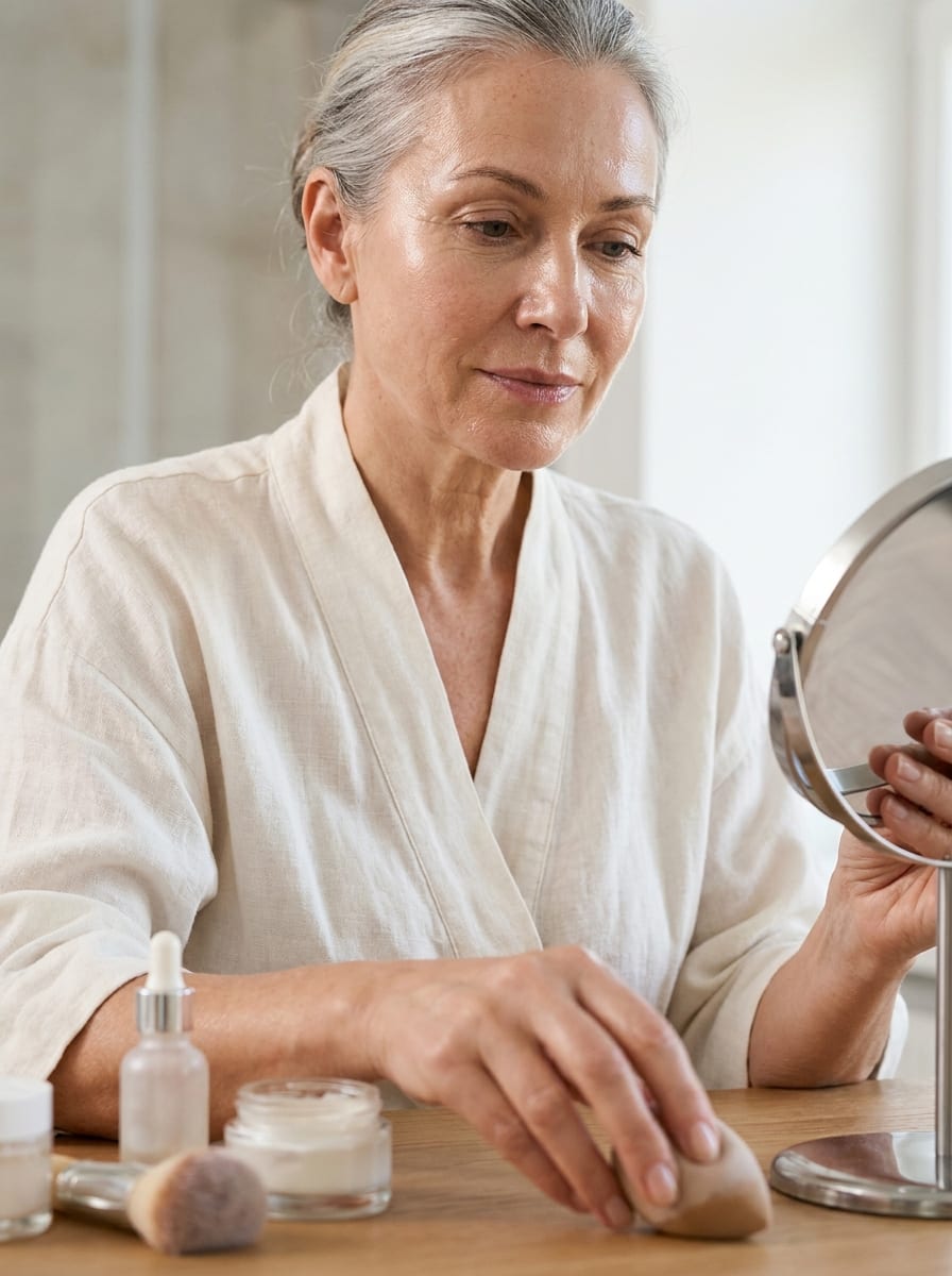 Make-up nach der Hautpflege - Hautpflege ab 50